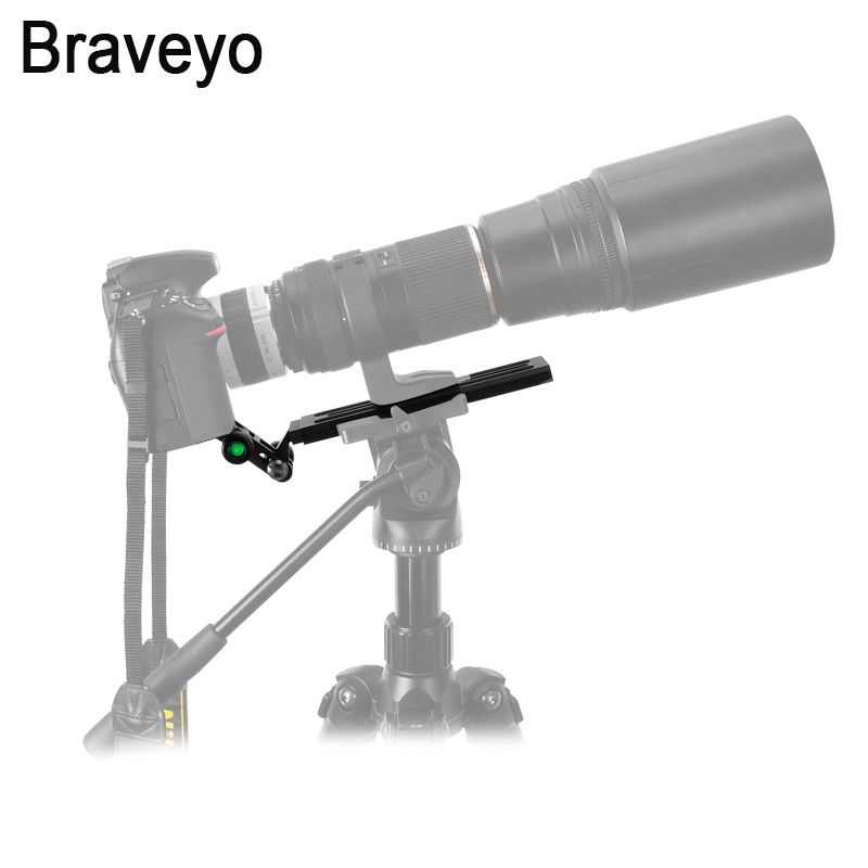 Camera Long Plate Camera Telephoto Lens Support Bracket Tripod Fluid Head Mount Adapter For Manfrotto Standard