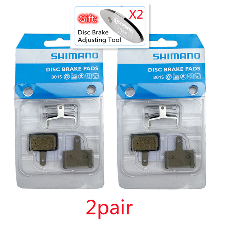 SHIMANO-pastillas de freno de resina B01S, para MTB MT200 /M315, br-M485, M445, M446, M447, M395, M355, M575, M475, M416, M396, M525, M465: B01S 2 pair