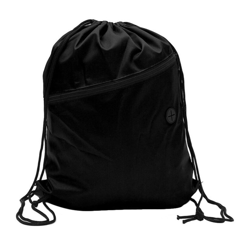 Mini Waterdichte Nylon Schoen Zakken Opslag Gym Tassen Koord Stof Rugzakken Opslag Pouch Outdoor Travel Duffle Sporttassen 30: zwarte kleur