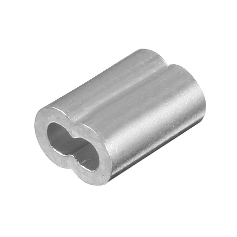 200 Stuks Diameter Wire Rope Aluminium Mouwen Clip Fittings Kabel Crimps - 100 Stuks 3/32 Inch (3.0Mm) & 100 Stuks 5/64 Inch (2Mm)