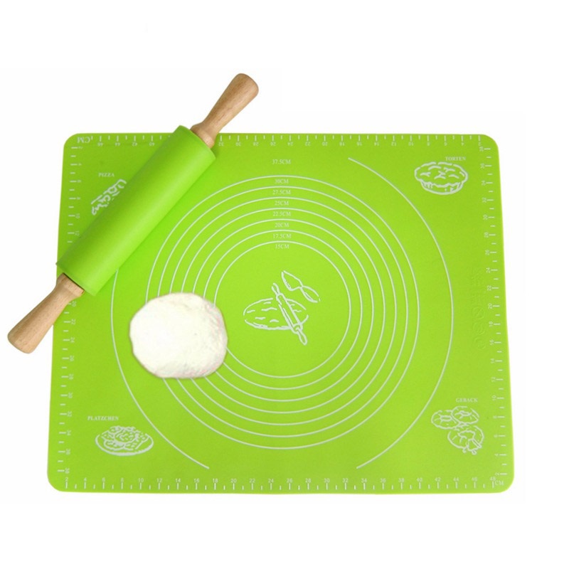 Alfombrilla de silicona para hornear de Sxsounai para hacer masa de Pizza utensilios de cocina para pastelería herramientas de cocina utensilios para hornear accesorios para amasar
