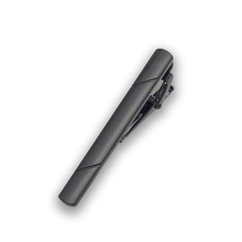 5.8x0.6cm Dasspeldjes voor heren Dasspeld Stevige Man Dasspeld Eenvoudige Bar Sluiting LD01: Black