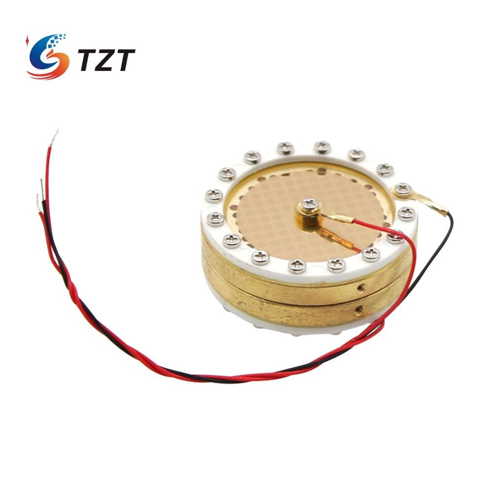 TZT 34mm Capsule Large Diaphragm Condenser Mic Capsule Double Sided Gold-Plated for Recording Studio Micphone