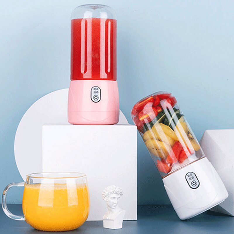 Draagbare Elektrische Fruit Juicer Usb Oplaadbare Blender Mixer Juicer Machine 500Ml Smoothie Maker Fruit Cup Squeezer Juicer