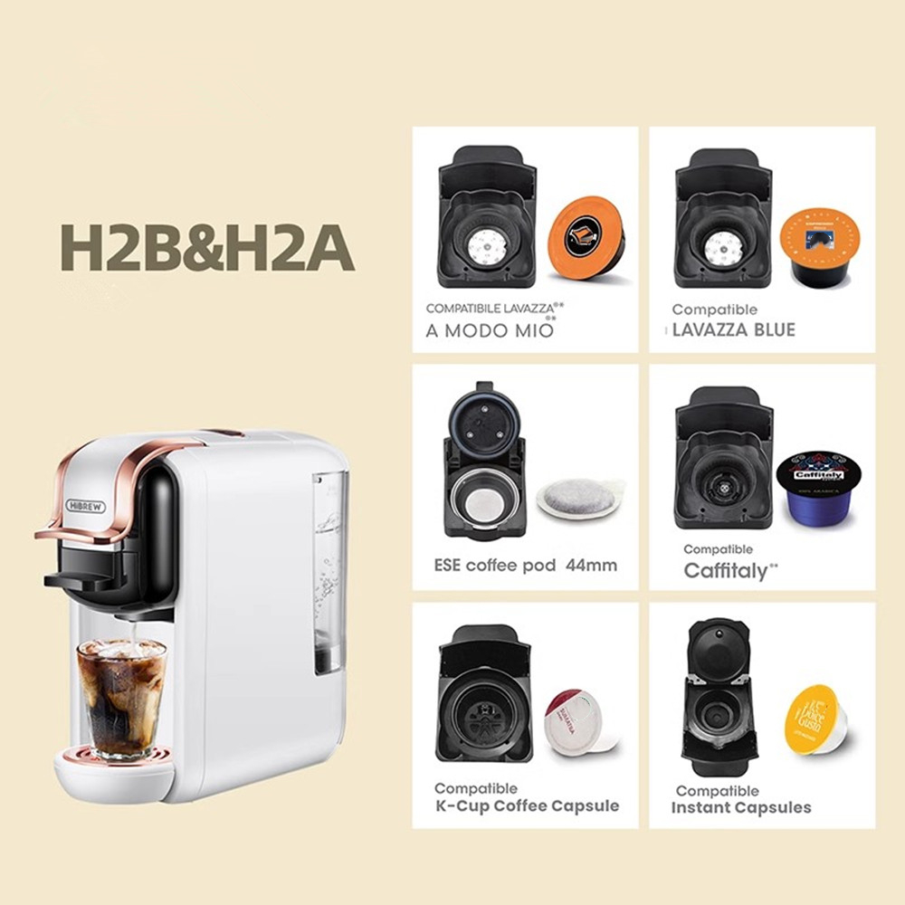 Capsule koffiemachine accessoires zijn geschikt voor HIBREW H2A H2B koffiemachine accessoires koffiepoeder capsule houders Comp