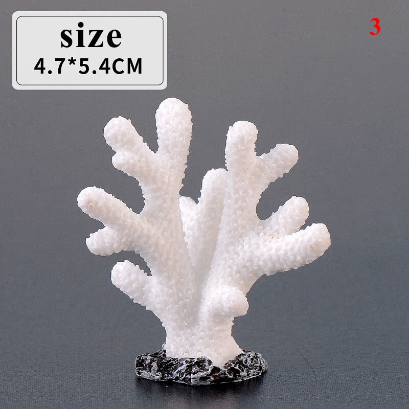 Colorful Resin Aquarium Artificial Coral Reef Decoration Fish Tank Coral Stone Landscape Ornament Aquarium Accessories 10 Styles