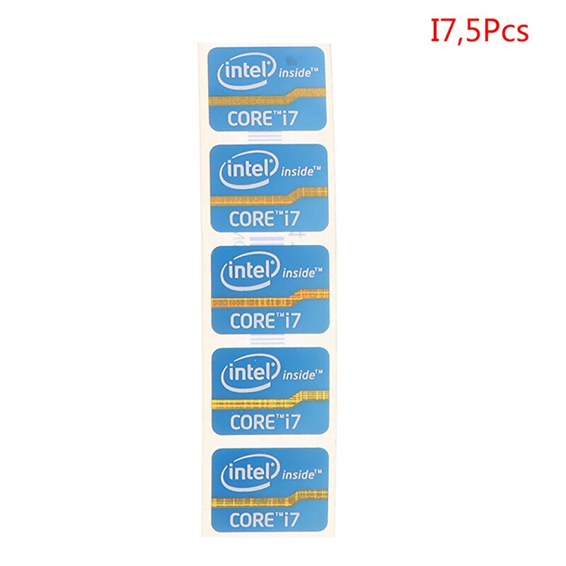 1/5pcs Ultrabook Performance Label Sticker Laptop Logo Stickers Intel Core Four-generation Core i3 i5 i7: i7 5pcs