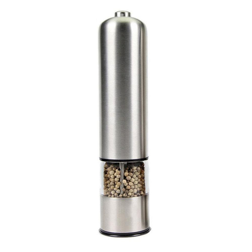 Elektrische Zout Peper Grinder Met Metalen Stand Automatische Accessoires Roestvrijstalen Keuken Peper Spice Shaker Molen: B