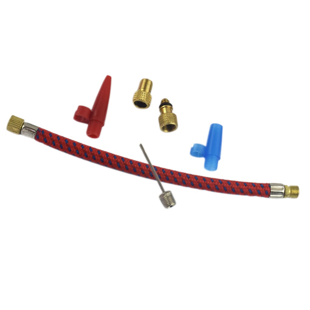 Bike Pump Valve Adapter Set Presta Schrader Woods Converter Connector Nozzle
