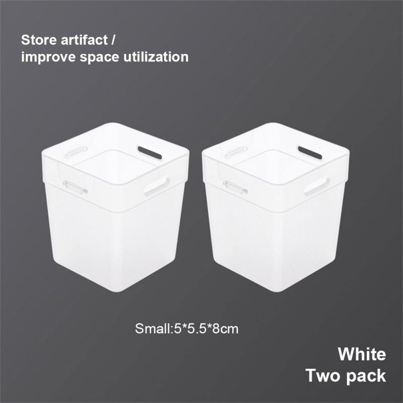 2pcs Translucent Sorting Storage Box On The Side Of Refrigerator Kitchen Seasoning Food Fruit Organizer Box With Buckle: S 2PCS