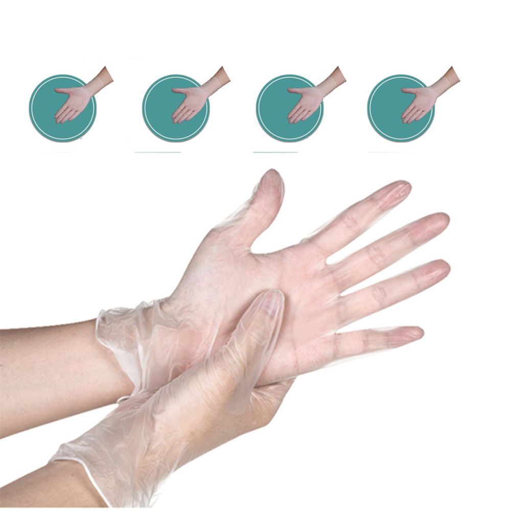 10 Pairs Powder Free Disposable Kitchen Beauty Lab Gloves Latex Vinyl Or Nitrile Multi Purpose