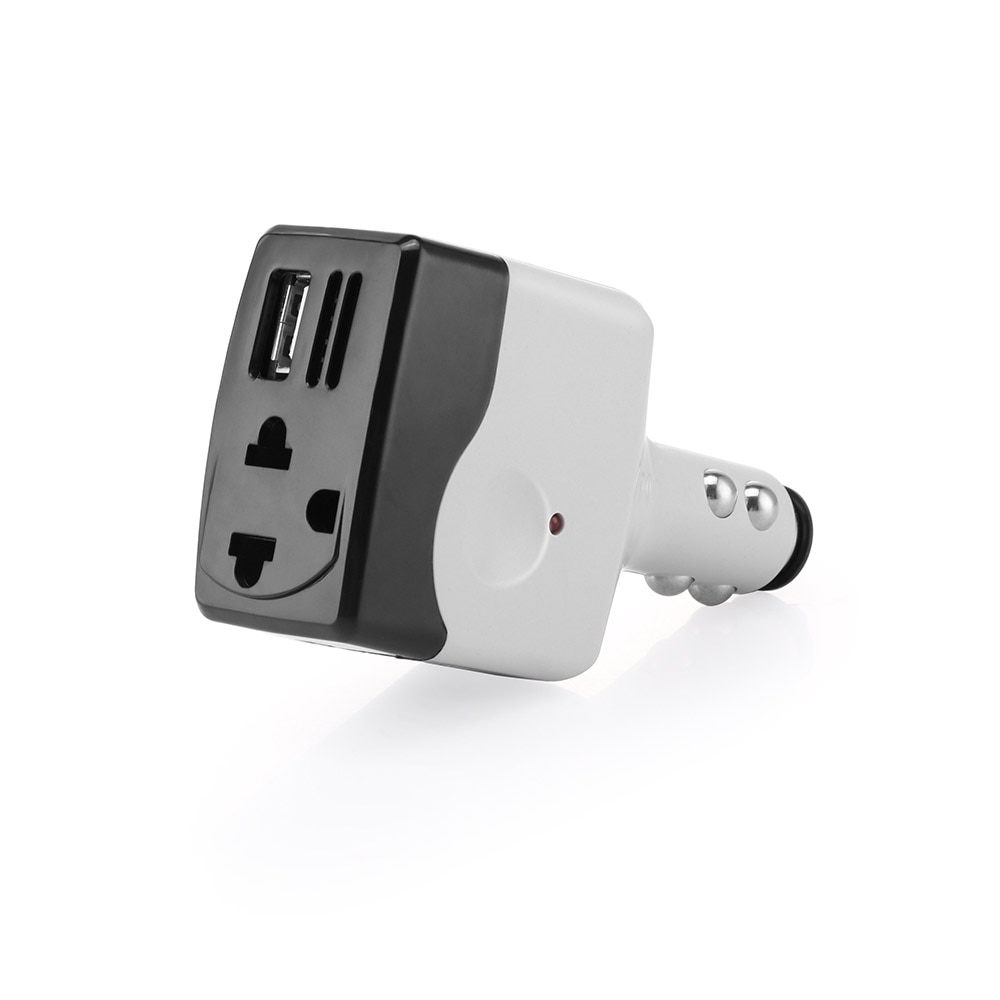 Onever DC 12 V naar AC 220 V Auto Omvormer Converter 6 W gemodificeerde Sinus met Usb-uitgang voor IphoneX 8 8 Plus Xiaomi