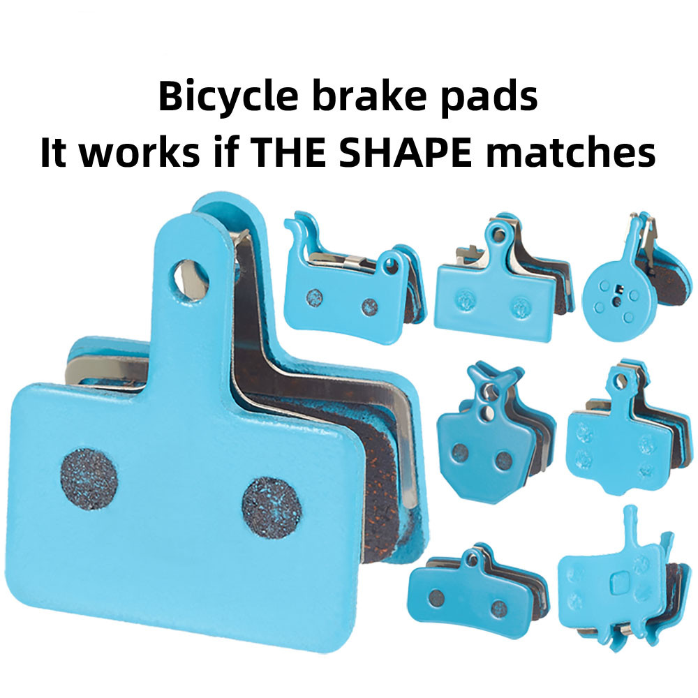 MOTSUV Bicycle Disc Brake Pads MTB Bike BB5 BB7 Pads Wear-resistant Blue Half Metal High Strength Steel Backplate Cycling Parts