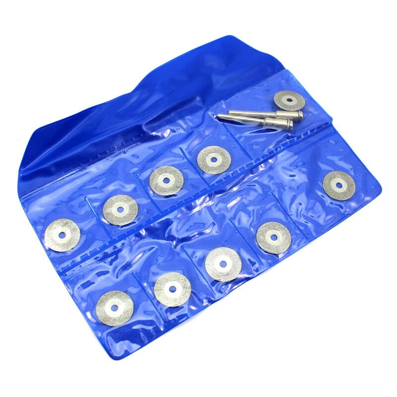 Unieke 10pc 16mm cirkelzaagblad diamant coating slijpschijf & 2 stuks doorn