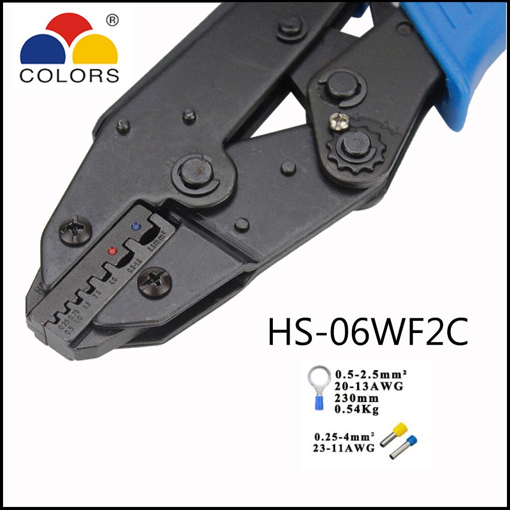 Crimping tool 230mm HS-03B plier+4jaws for insulated terminals/insulated tabs and receptacles/non-insulated tabs and receptacles