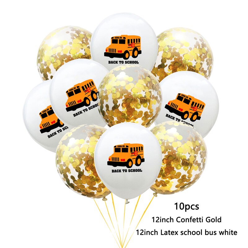 nouvel an enfant dessin animé voiture camion de pompier feuille ballons joyeux anniversaire fête décorations garçon fête bricolage voiture Ballon noël déco: 10pcs-car-white