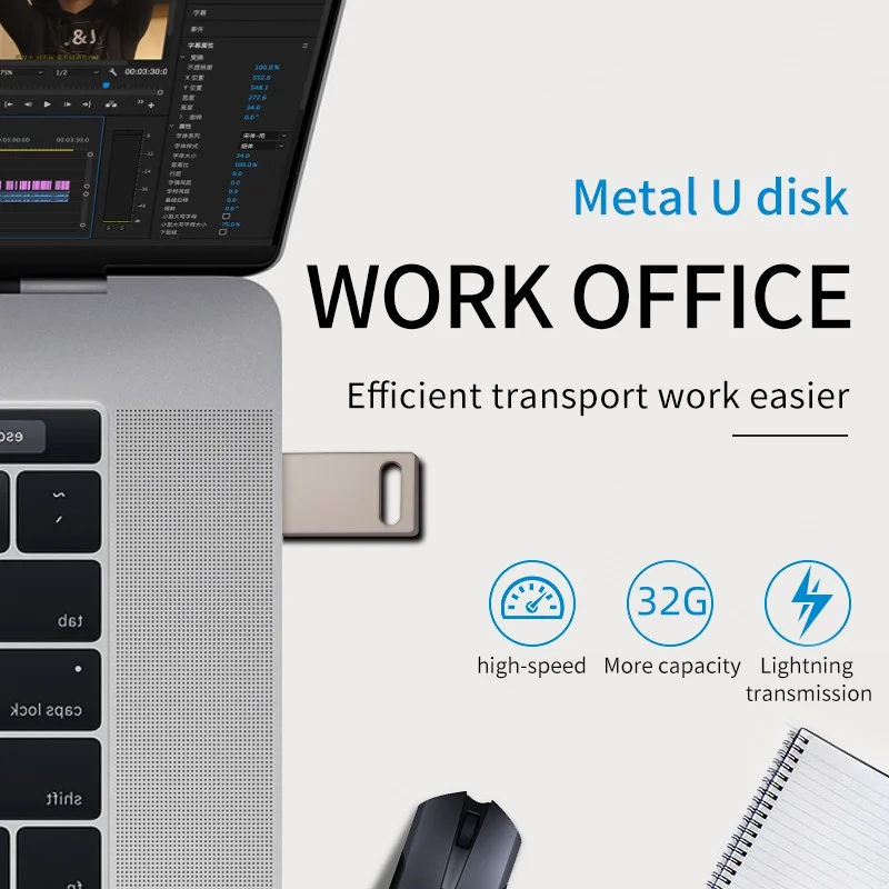 Hukommelse usb-flashdrev 64gb usb 2.0 pen-drev til pc pen-drev over 10 stk. gratis brugerdefineret logo som budfirmaannonc