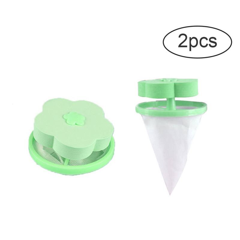 Reusable Washing Machine Floating Lint Mesh Trap Bag Hair Catcher Filter Net Pouch Household Tool
