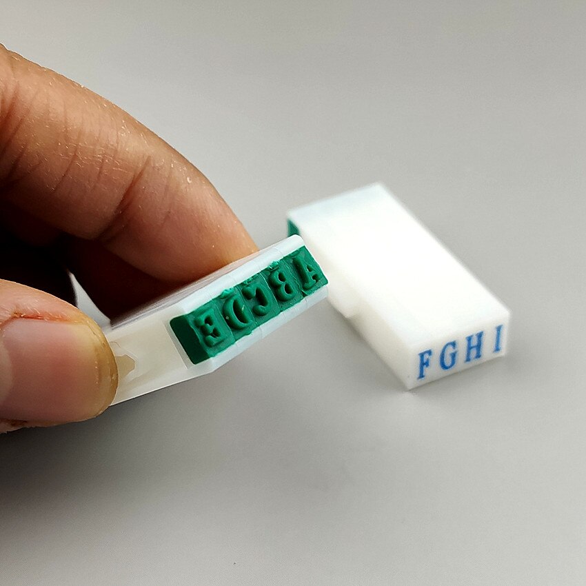 Larger Adjustable Plastic Seal Stamp Printed by Hand English Letters Combination A-Z Removable Movable Clearly 1 set