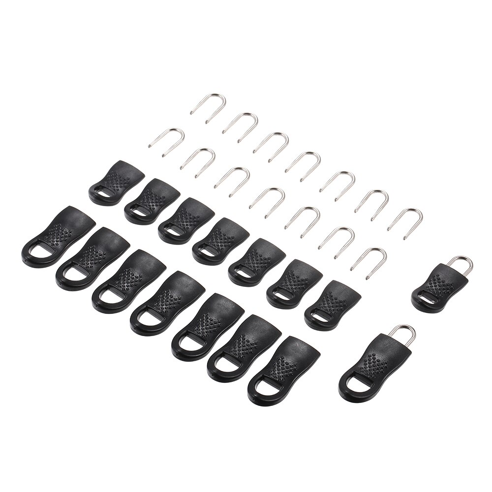 Étiquettes de remplacement avec fermeture éclair 16 pièces, pour sac de voyage, valise, vêtements, sac à dos avec fermeture éclair en acier inoxydable: Default Title