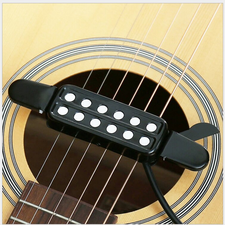 Guitarra de alta fidelidade receptor captador conversor amplificador guitarra captador acústico buraco instrumento guitarra captador