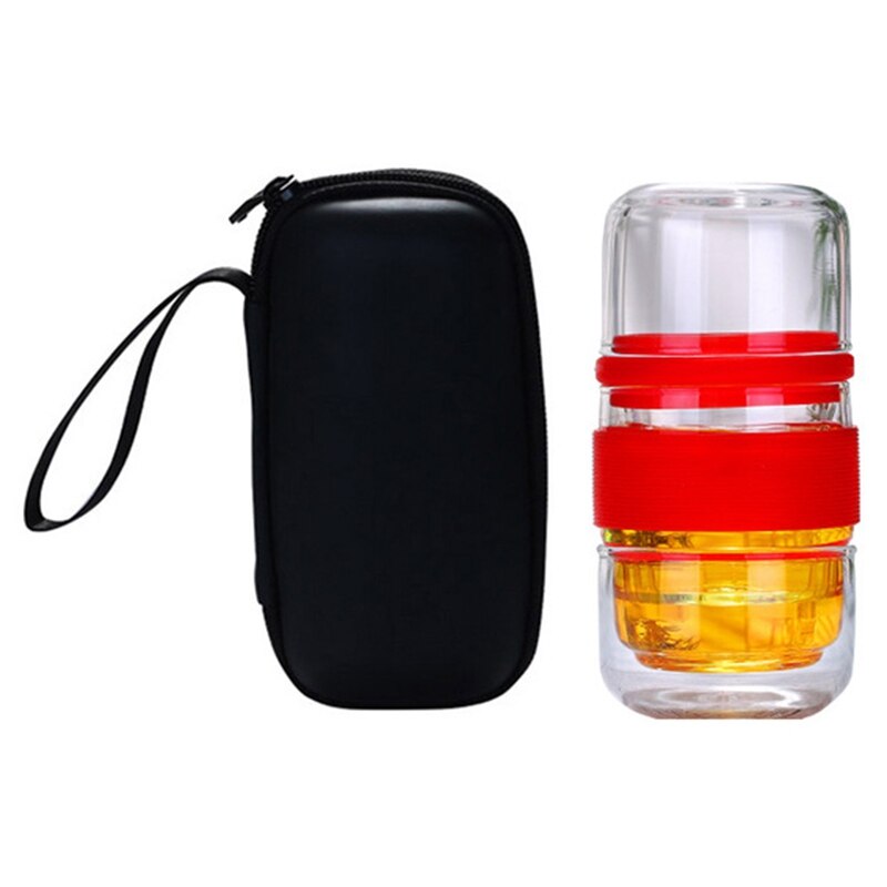 420Ml Portable Tea Infuser Bottle Water Bottle Chinese Tea Strainers Simple Teapot Heat-Resistant Black Tea Teapot Office Kung F: Default Title