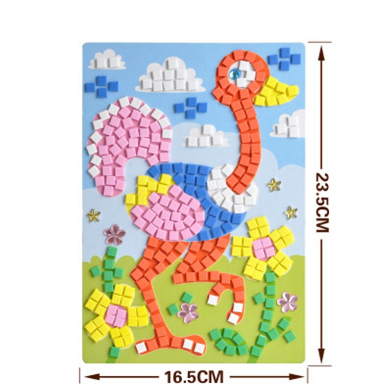 12 stili Possono Essere Scelgono Lotto 3D Mosaici Di Puzzle Creativo Sticker Gioco Animali di Trasporto Arti Del Mestiere per I Bambini Giocattolo Educativo giocattolo: Type 7