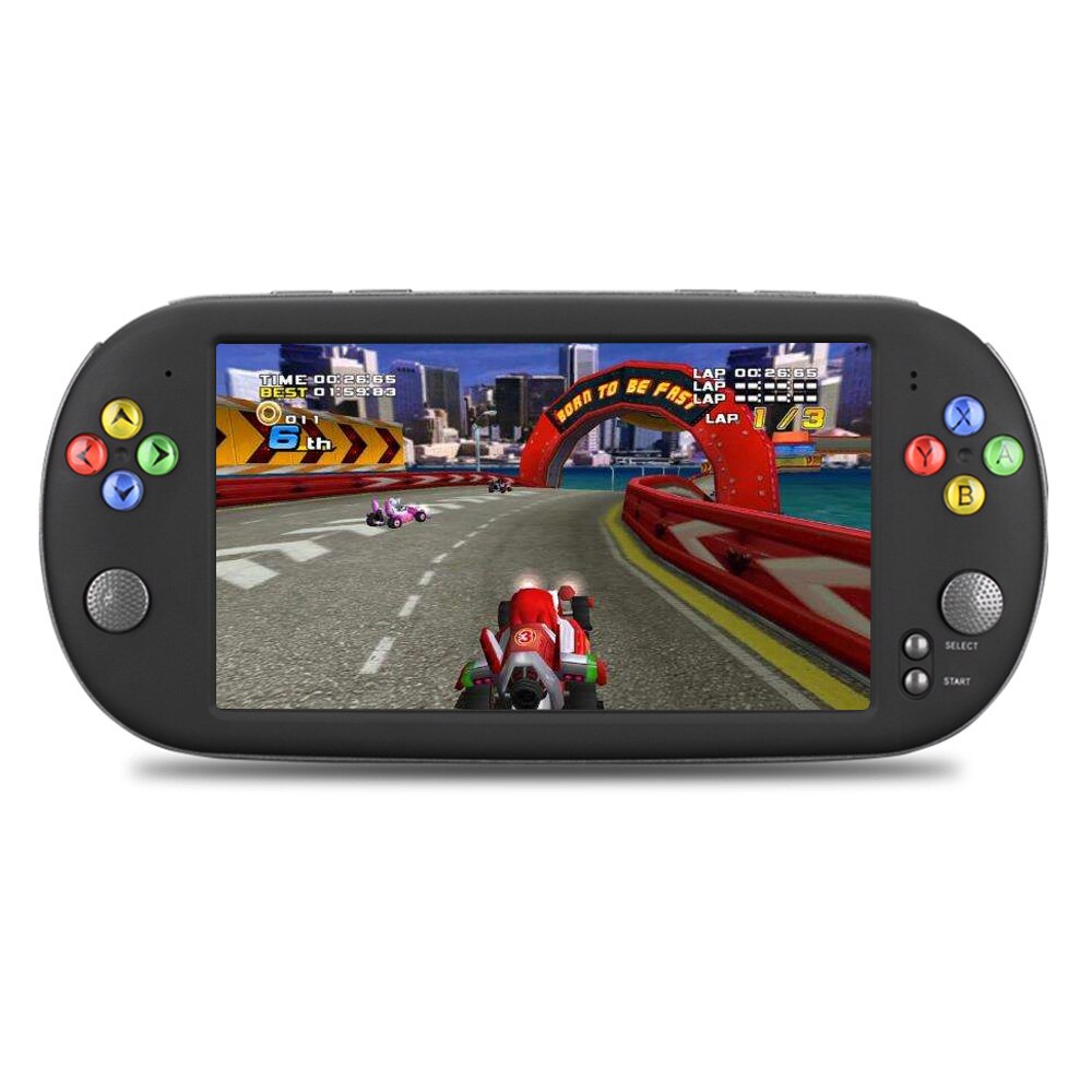 X16 8GB consolle di Gioco video consolle di Gioco con Doppio rocker per GBA NES Giochi w/7 "Dello Schermo tenuto in Mano portatile consolle di Gioco