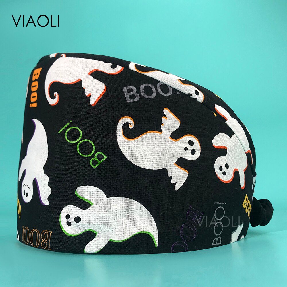 Casquette de travail en coton pour femmes, accessoire de soins infirmiers, réutilisable, anti-poussière de laboratoire: 22160