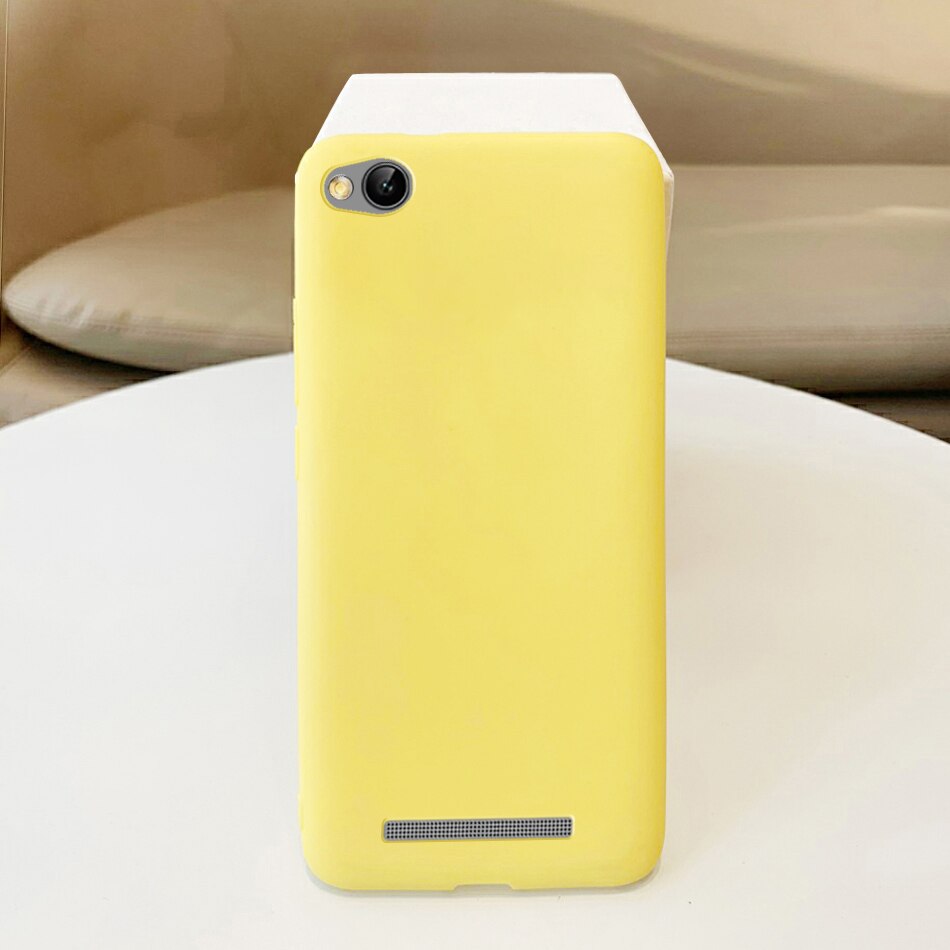 Per Xiaomi Redmi 4A Caso Molle Della Copertura Del Telefono Del Silicone Per Il Caso di Xiaomi Redmi 4A a4 4 UNA Copertura Posteriore Coque fonda Redmi4a Redmi 4A Custodie: Yellow