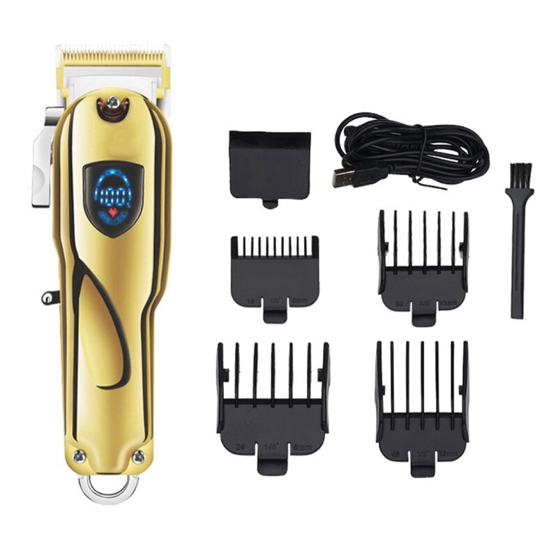 Hårklippare män trimmer frisör sladdlös grooming klippmaskin 517c: Gd