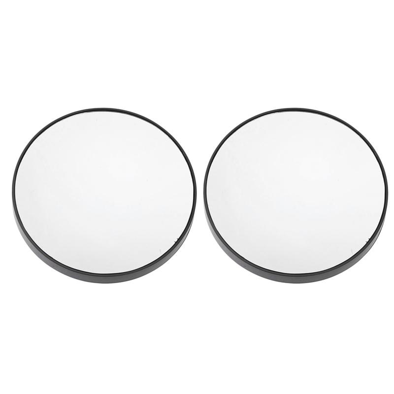 Ruimio 2 Pcs 15X Vergrootglas Ronde Vorm Make-Up Spiegel Met Zuignappen Clear Muur Spiegel Voor Badkamer Thuis