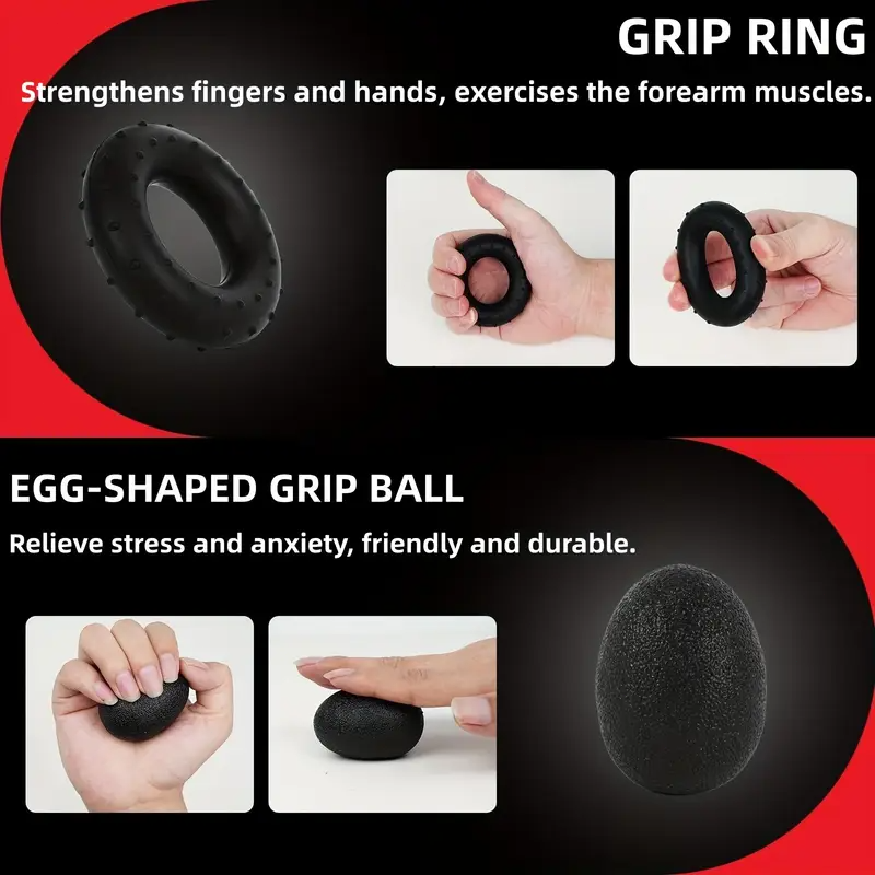 Adjustable Finger And Forearm Strengthening Kit - Improve Resistance Grip Strength And Flexibility With Resistance Hand Grippers
