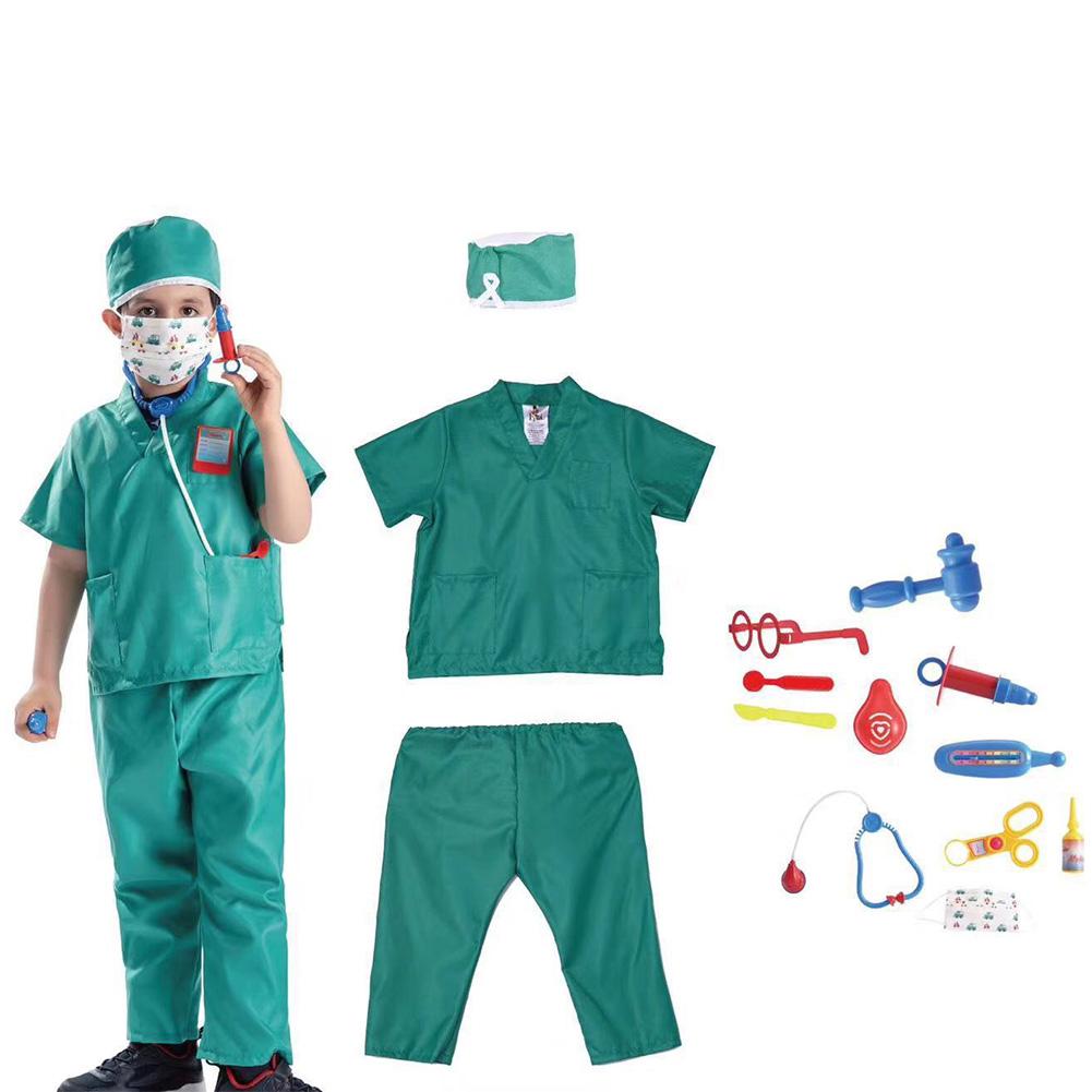 11PCS Bambini Pretend Medico Del Giocattolo Avvocato Della Polizia della Casa del Gioco Cosplay Applicabile Per Ordinario Della Fase Attrezzature Per Le Attività Indoor: C