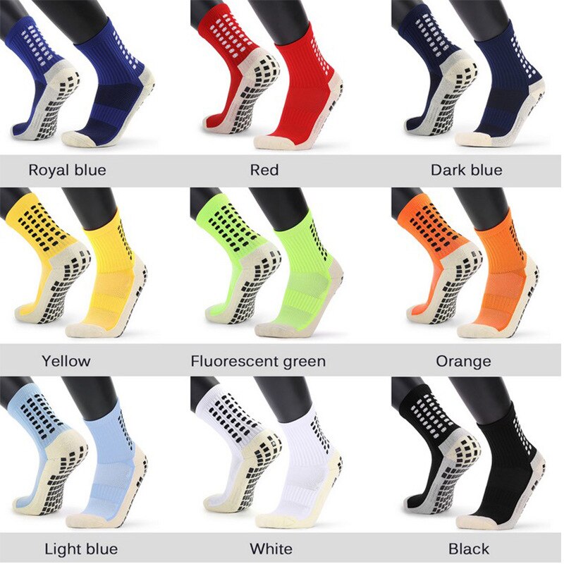 Football Socks Anti Slip Soccer Socks Men Sports Socks Good Cotton Calcetines The Same Type As The Trusox 9 Colors