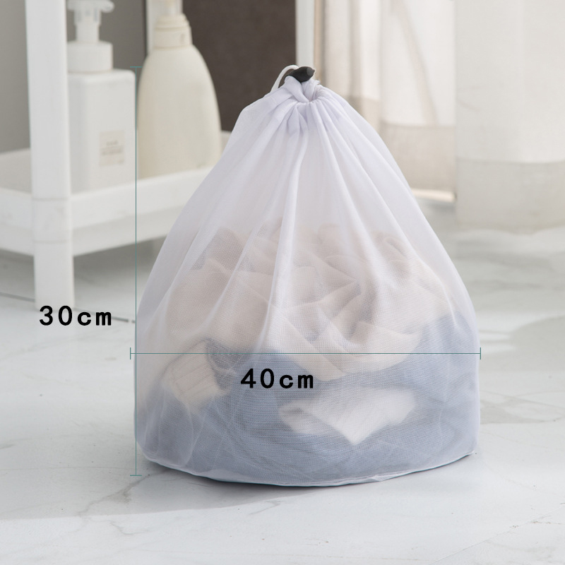 Large Washing Laundry Bag Mesh Organizer Net Dirty Bra Socks Underwear Shoe Storage Wash Machine Cover Clothes: plum