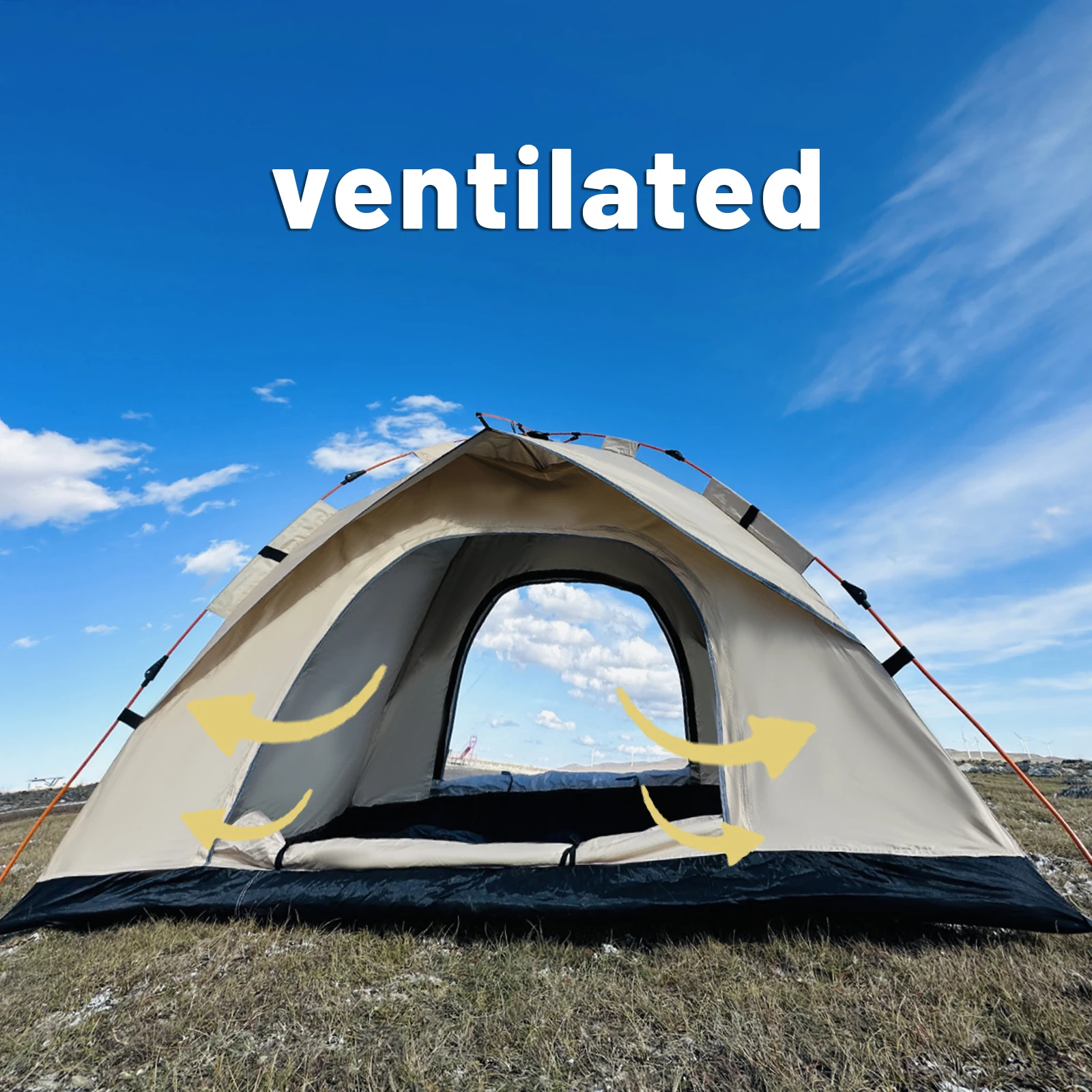 Snel op te zetten pop-up tent voor  up 4 personen - waterdichte, uv-werende schuilplaats voor strand, vissen, kamperen, familietenten, outdoor kampeertent