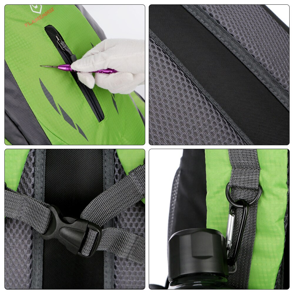 Cykel skuldre taske 40l store kapacitet vandtæt bjergbestigning rygsæk udendørs åndbar skuldertaske til mænd og kvinder
