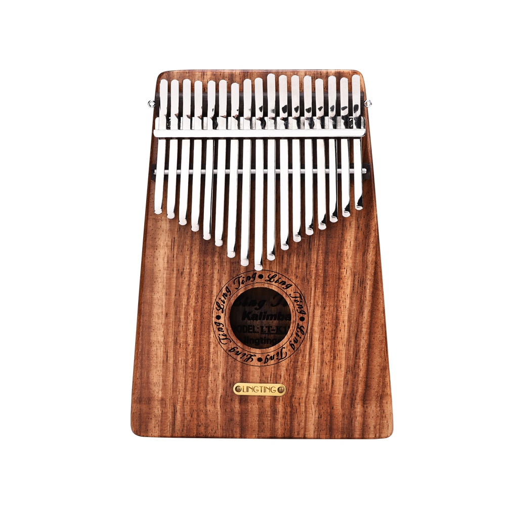 LINGTING K17Y-Piano de pulgar portátil de 17 teclas, Kalimba Mbira, bolsa de almacenamiento de sándalo con madera sólida, funda de transporte, pegatinas para libros de música