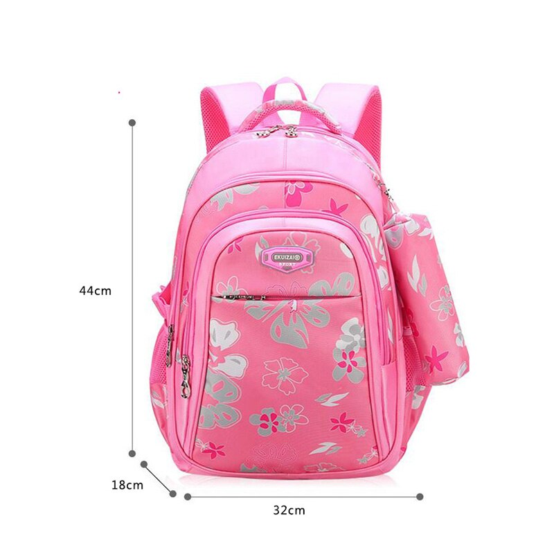 Bloemen Meisjes Rugzakken Schooltassen voor Meisjes Set Kinderen Schooltassen 2 Sets van Meisjes Rugzak kinderen Primaire Koffer: pink big