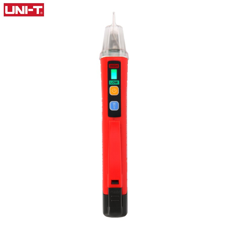 Lápiz eléctrico UNI-T UT12D, 24V-1000V, sin contacto, indicador de detección de voltaje CA, probador de voltímetro: UT12D