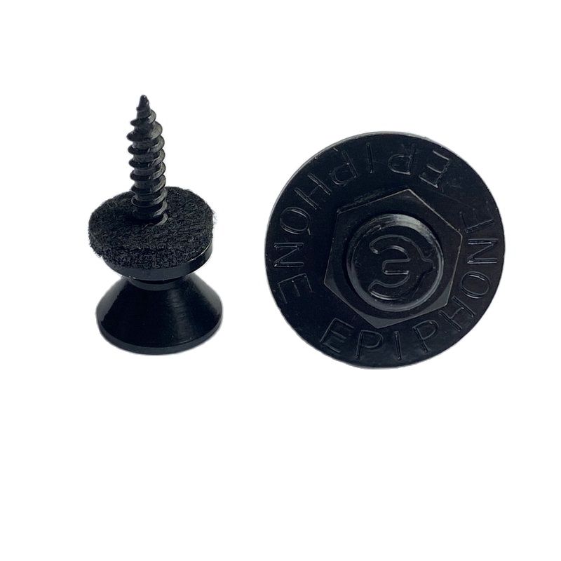 Verrou de sangle de guitare EPI Original et authentique pour guitare électrique, boucle de ceinture de sécurité pour basse et guitare acoustique fabriquée en corée: Black