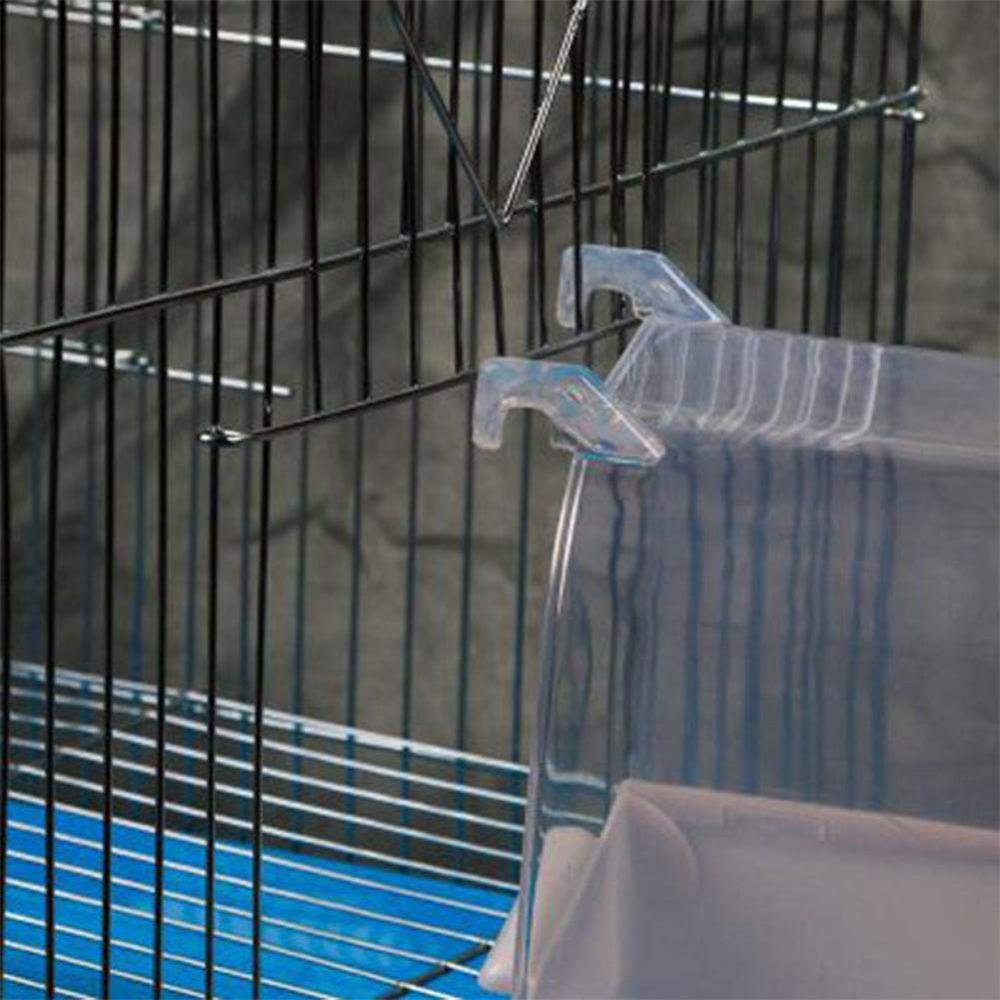50%HOTPet Bird Parrot Transparent Bathing Tub Bathtub Shower Box Hanging Cage Decor