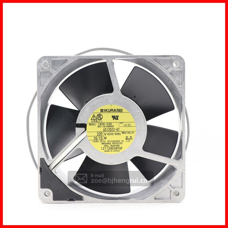 Ventilateur De Boîtier Tout Métal IKURA UZS15D22-MGW 172×38mm 220V 37/33W – Performant Et Durable Pour Vos Armoires Et Serveurs