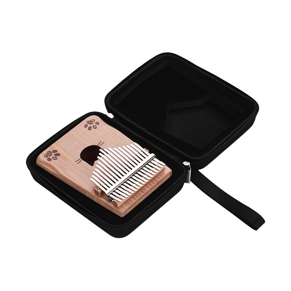 17 key Kalimba Walter.t WK-17MS Thumb Piano Mbira Maple Wood with Carry Bag Tuning Hammer Cleaning Cloth Stickers Musical