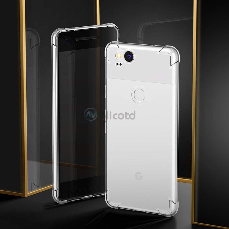 Étui Transparent Nicotd pour Google Pixel 2 XL Coque arrière en Silicone TPU souple pour Google Pixel 3 XL Pixel2 Pixel3