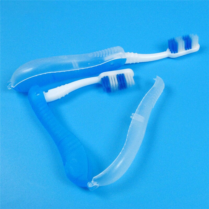 Brosse à dents pliable de voyage brosse à dents à poils souples Portable pour Camping randonnée outils de nettoyage buccal d'hygiène des dents en plein air