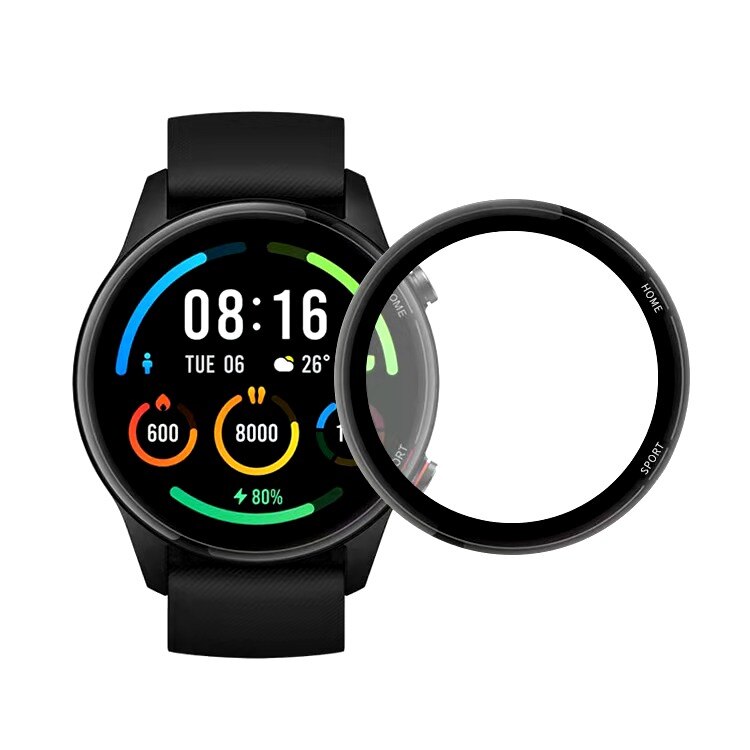 Behau Beschermhoes Cover Voor Xiaomi Mi Horloge Kleur Sport Smart Horloge Vervanging Tpu Bescherming Gevallen Polsbandje Accessoires: 3D film