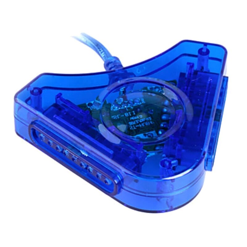 Usb Game Controller Adapter Dual Port Controller Naar Pc Usb Conversie Adapter Ondersteuning Windows Xp, Vista, WIN7(32 Bit) Voor PS1/PS2