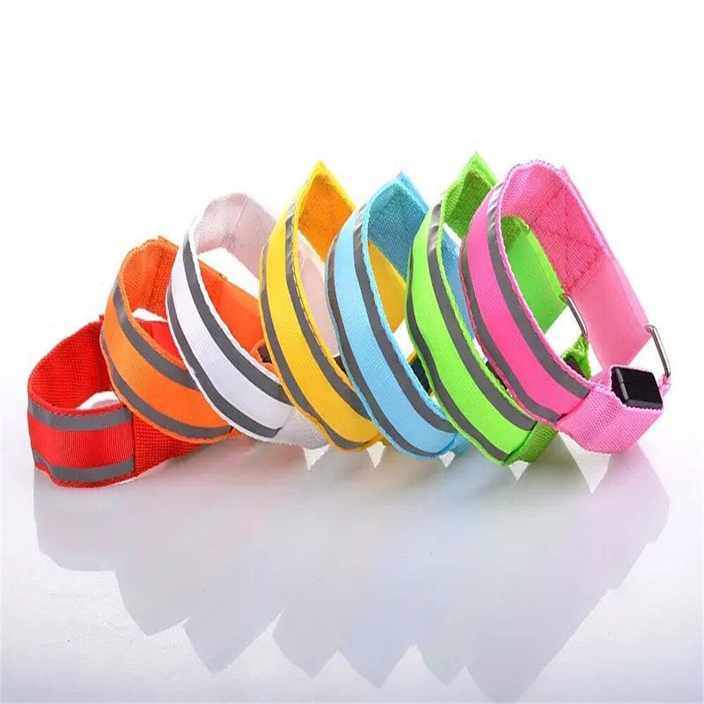 Fietsen Lichtgevende Armband Reflecterende Led Light Arm Armband Strap Veiligheid Riem Voor Night Running Fietsen Riem Veiligheid # j2p
